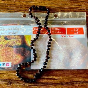 100% Baltic Amber Raw Cherry 12-13”